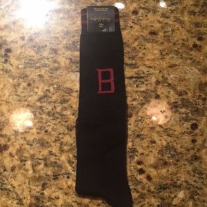 Brooks brothers B logo sock